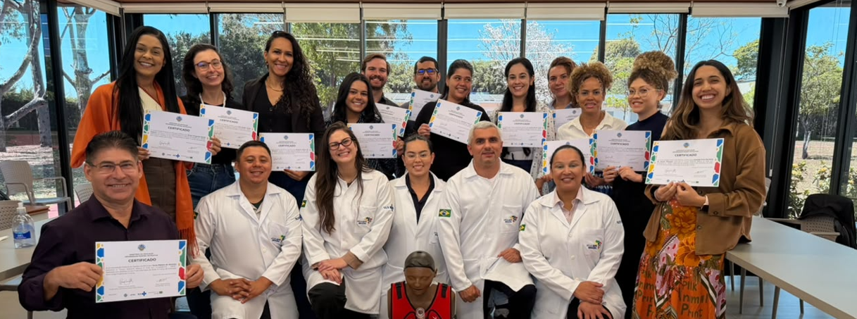 5ª Turma do Curso de Suporte Básico à Vida em Emergências (SBVE) na sede da OPAS em Brasília
