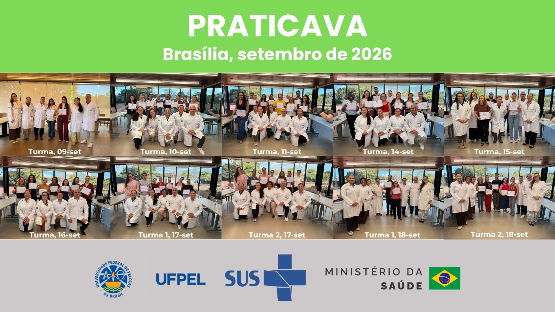 UFPel, SAPS e OPAS promovem 12 turmas e ofertam 180 vagas no PRATICAVA em 2026