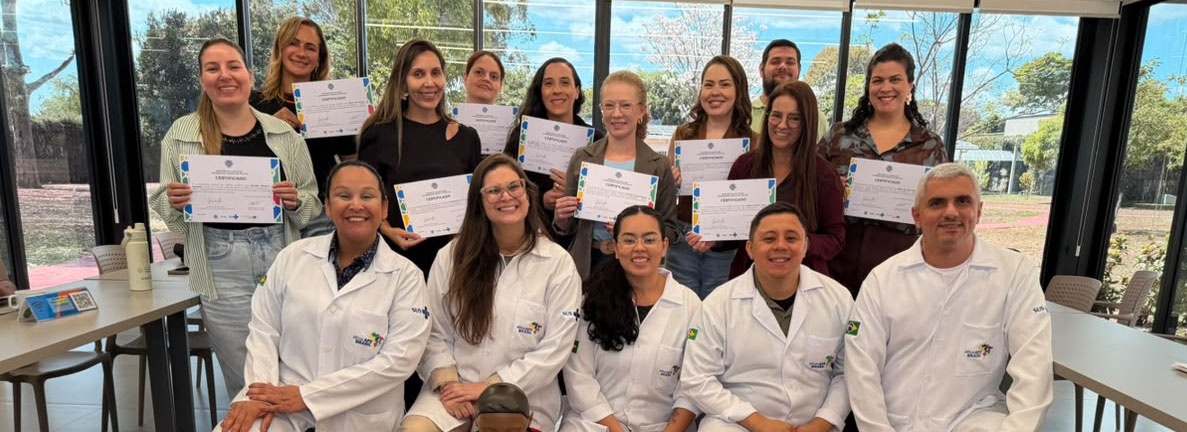 4ª Turma do Curso de Suporte Básico à Vida em Emergências (SBVE) na sede da OPAS em Brasília